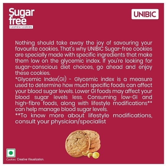 Unibic Sugar Free Cashew Butter Cookies 67.5 g