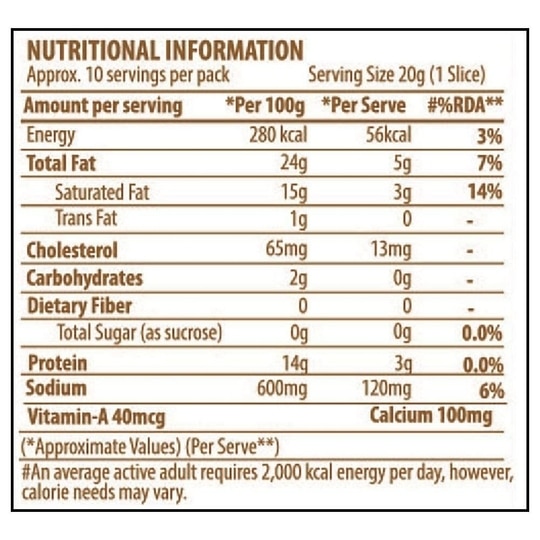 Go Cheese Slices 200 g (Pouch)