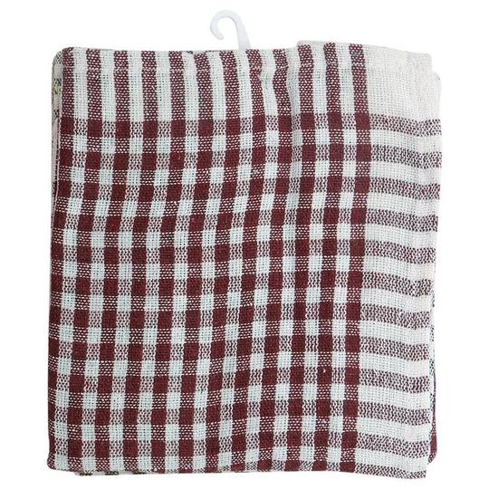 Home One Cotton Assorted Checked Duster 40 X 40 (Pack of 6)
