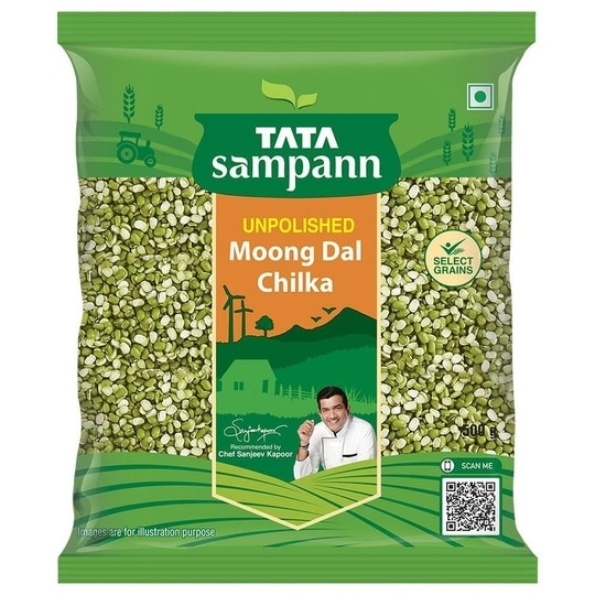 Tata Sampann Unpolished Chilka Moong 500 g