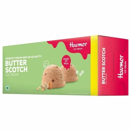 Havmor Butter Scotch Ice Cream 700 ml (Carton)