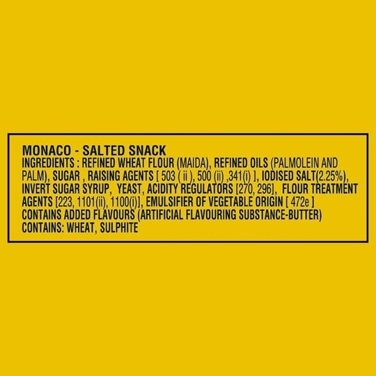 Parle Monaco Salted Biscuits 185.6 g