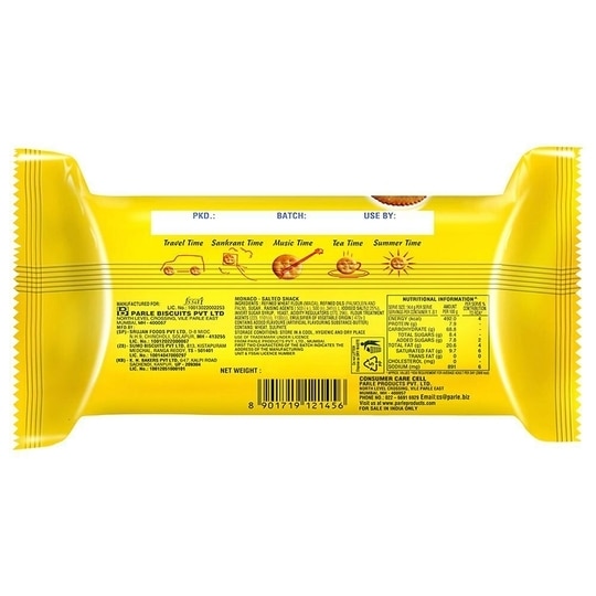Parle Monaco Salted Biscuits 185.6 g