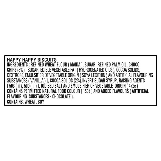 Parle Happy Happy Choco-Chip Cookies 54 g
