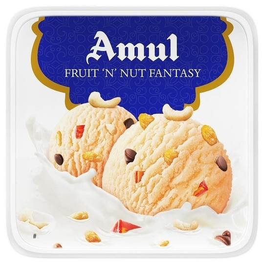 Amul Fruit 'N' Nut Fantasy Ice Cream 1 L (Tub)