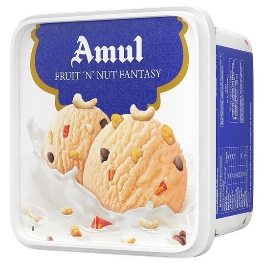 Amul Fruit 'N' Nut Fantasy Ice Cream 1 L (Tub)