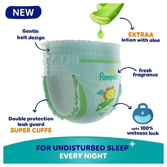 Pampers All Round Protection Diaper (42 pants,  M, 7-12 kg)