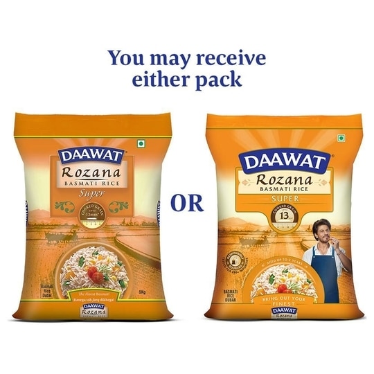 Daawat Rozana Super Dubar Basmati Rice 5 kg