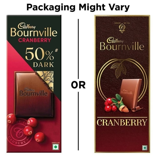 Cadbury Bournville Cranberry 50% Dark Chocolate 78 g