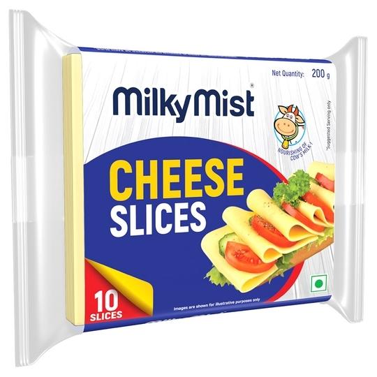 Milky Mist Cheese Slices 200 g (Pack)