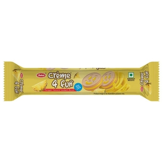 Dukes Creme 4 Fun Pineapple Sandwich Biscuits 145 g