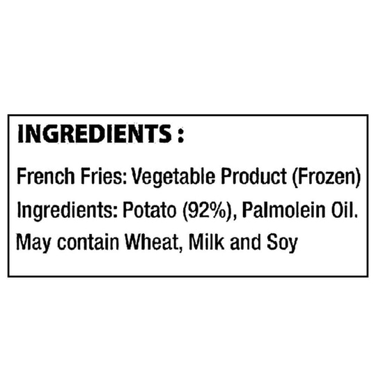 McCain French Fries 1.25 kg