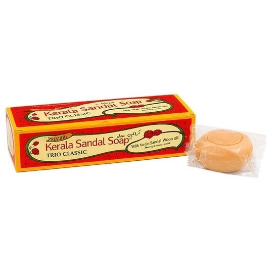 Kerala Sandal Soap with Virgin Sandalwood Oil 150 g (Pack of 3)