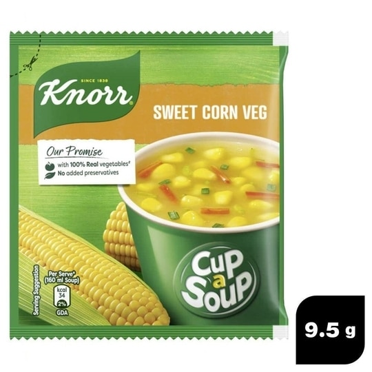 Knorr Sweet Corn Veg Instant Cup-A-Soup 9.5 g