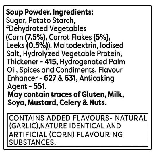 Knorr Sweet Corn Veg Instant Cup-A-Soup 9.5 g