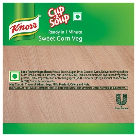 Knorr Sweet Corn Veg Instant Cup-A-Soup 9.5 g