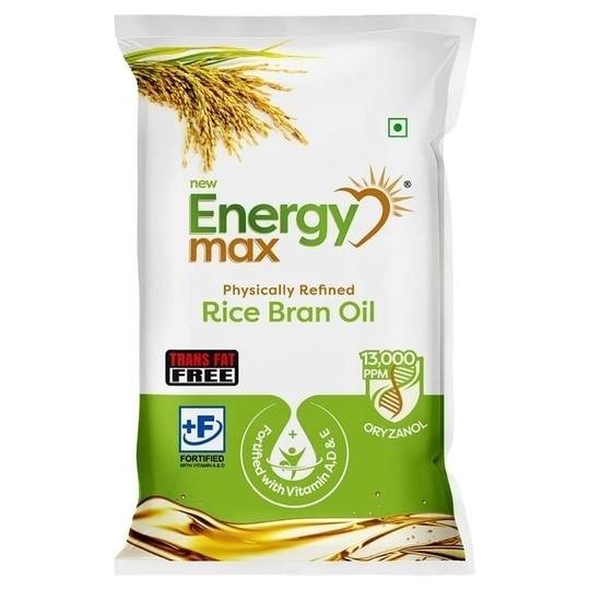 Energy Max Physically Refined Rice Bran Oil 805 g