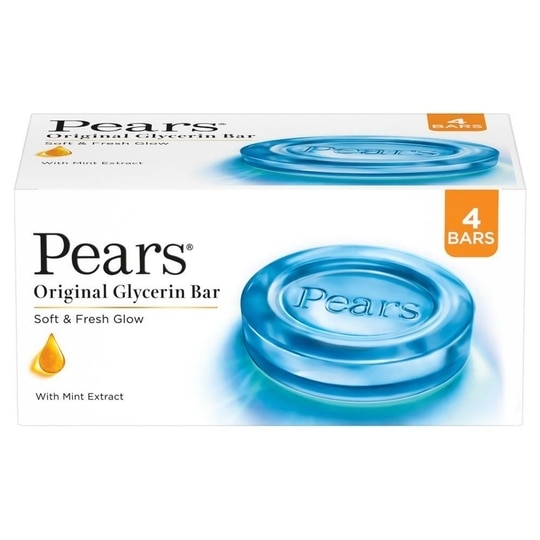 Pears Soft & Fresh Glow Original Glycerine Bathing Soap (4N x 125 g)