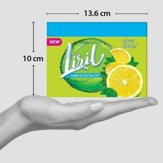Liril Lemon & Tea Tree Oil Soap Pack of 4 (125 g each)