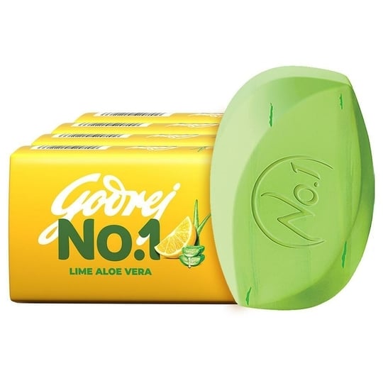 Godrej No.1 Lime and Aloe Vera Soap 150 g (Pack of 4)