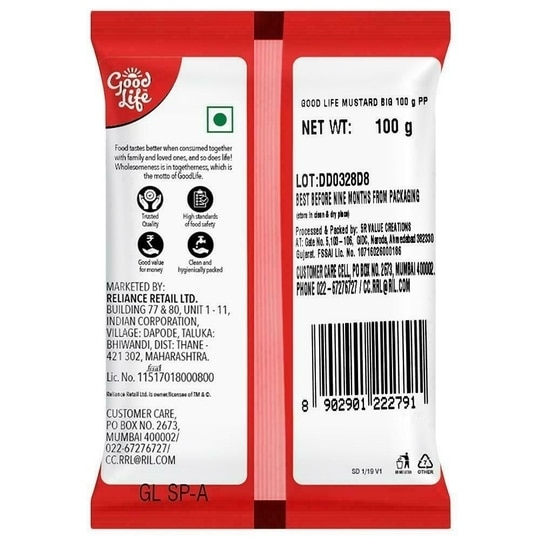 Good Life Big Kali Sarso / Rai Mustard Seeds 100 g