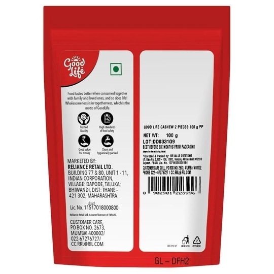 Good Life (2 pcs) Cashews 100 g