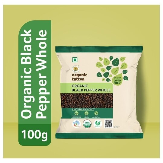Organic Tattva Whole Black Pepper 100 g