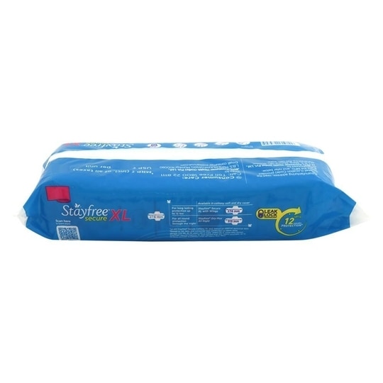 Stayfree Secure Cottony Sanitary Napkin with Wing XL 18 pads