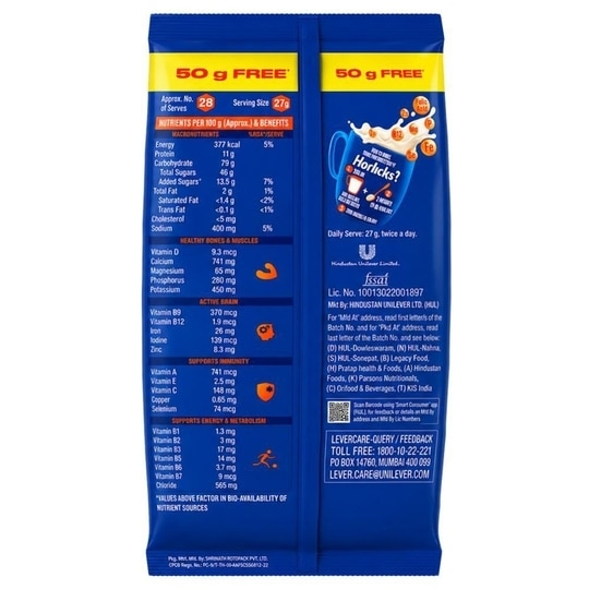 Horlicks Classic Malt Superfoods Nutritional Drink Mix 750 g