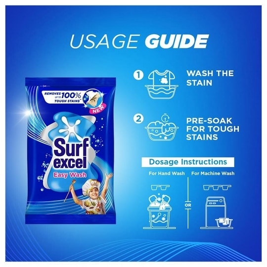 Surf Excel Easy Wash Detergent Powder 1 kg