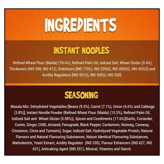 YiPPee Magic Masala Noodles with Added Veggies (6 in 1) 420 g