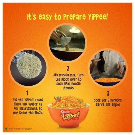 YiPPee Magic Masala Noodles with Added Veggies (6 in 1) 420 g