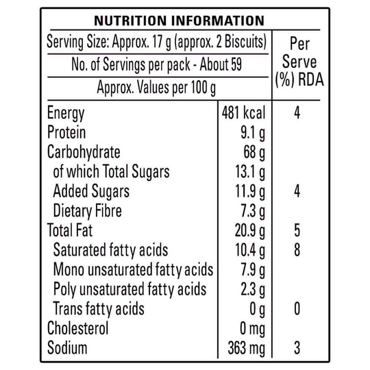 Britannia Nutri Choice Hi-Fibre Digestive Biscuits 960 g
