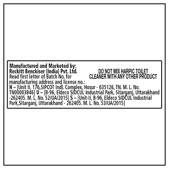 Harpic Power Plus Original Fresh Disinfectant Toilet Cleaner Liquid 600 ml (Pack of 3)