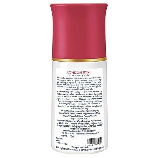 Yardley London Rose Deodorant Roll-On 50 ml