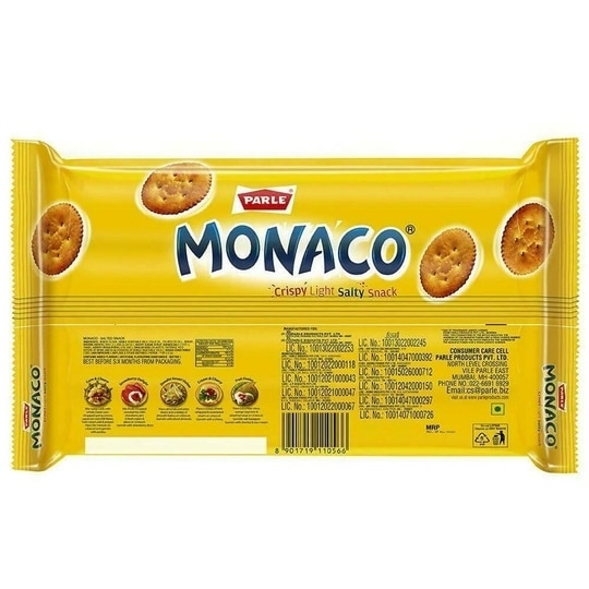 Parle Monaco Classic Regular Salted Biscuits 371.2 g