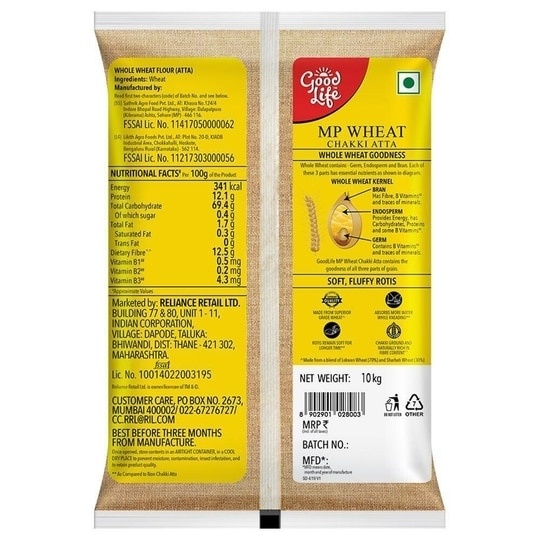 Good Life MP Wheat Chakki Atta 10 kg