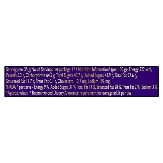 Cadbury Dairy Milk Crispello Chocolate Bar 35 g