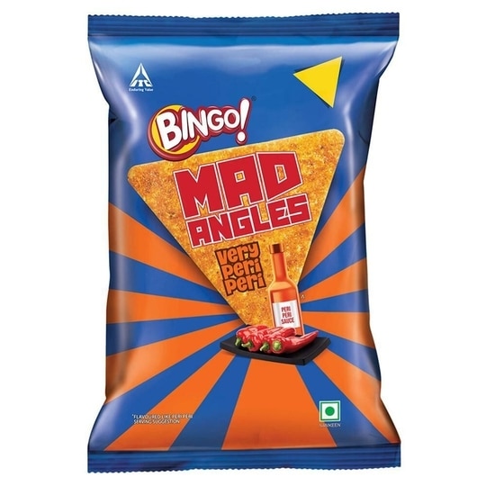 Bingo Mad Angles Very Peri Peri Chips 117 g