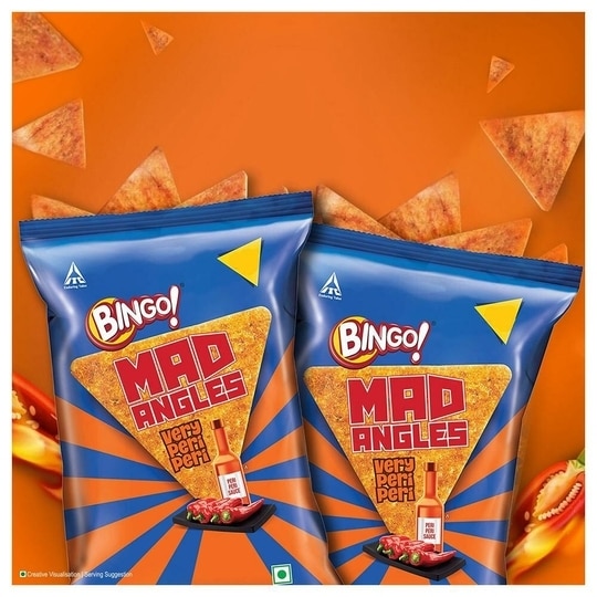 Bingo Mad Angles Very Peri Peri Chips 117 g