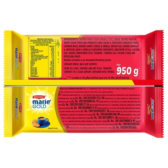 Britannia Marie Gold Biscuits 950 g