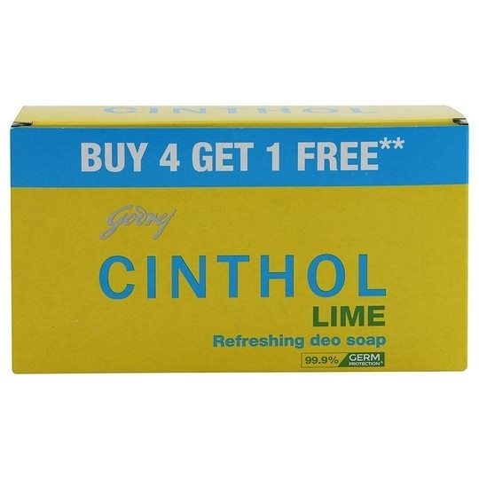 Cinthol Lime Refreshing Deo Soap 150 g (Pack of 5)