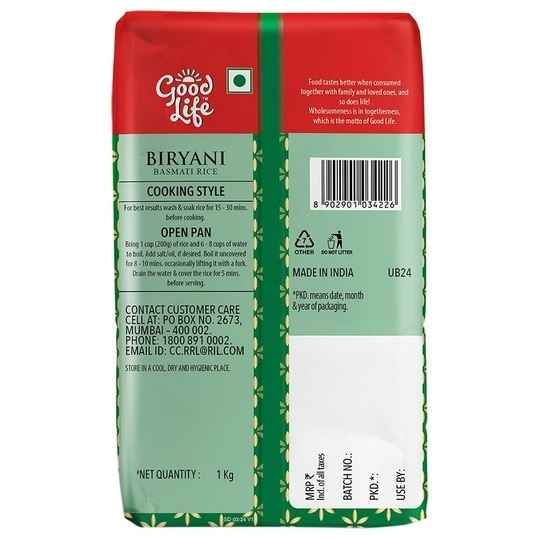 Good Life Biryani Basmati Rice 1 kg