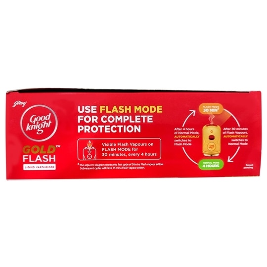 Good Knight Gold Flash Mosquito Repellent Machine + Refill 45 ml (Pack of 2)