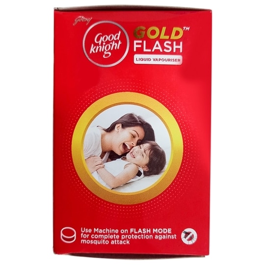 Good Knight Gold Flash Mosquito Repellent Machine + Refill 45 ml (Pack of 2)