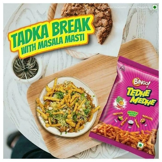 Bingo Masala Tadka Tedhe Medhe 75 g