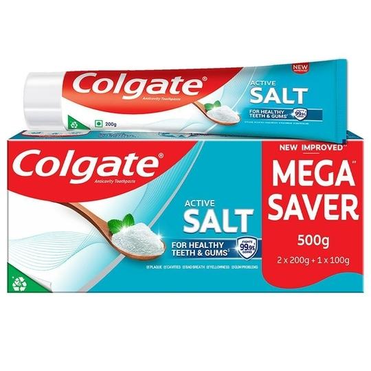 Colgate Active Salt Toothpaste (2N x 200 g + 100 g)