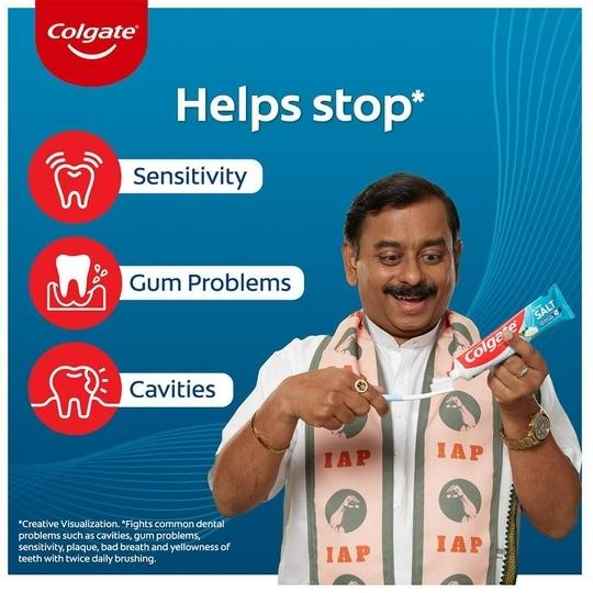 Colgate Active Salt Toothpaste (2N x 200 g + 100 g)