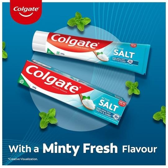 Colgate Active Salt Toothpaste (2N x 200 g + 100 g)