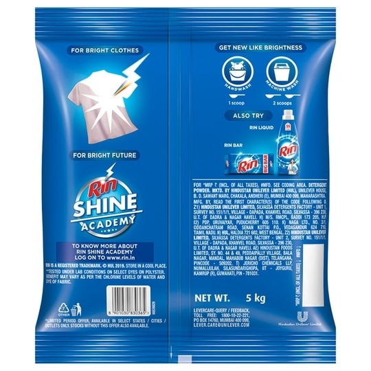 Rin Detergent Powder 5 kg